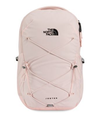 North Face Backpack School, Northface Backpacks, Jester Backpack, North Face Jester, Pink North Face, School Bag Essentials, Backpack Free, Pink Clay, Cute Backpacks