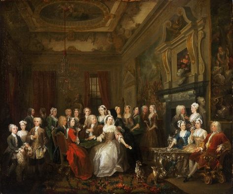 William Hogarth - Assembly at Wanstead House [1728-31] William Hogarth, Minimal Theme, Philadelphia Museums, Philadelphia Museum Of Art, A4 Poster, Art Deco Era, Vintage Artwork, Art Oil, 18th Century