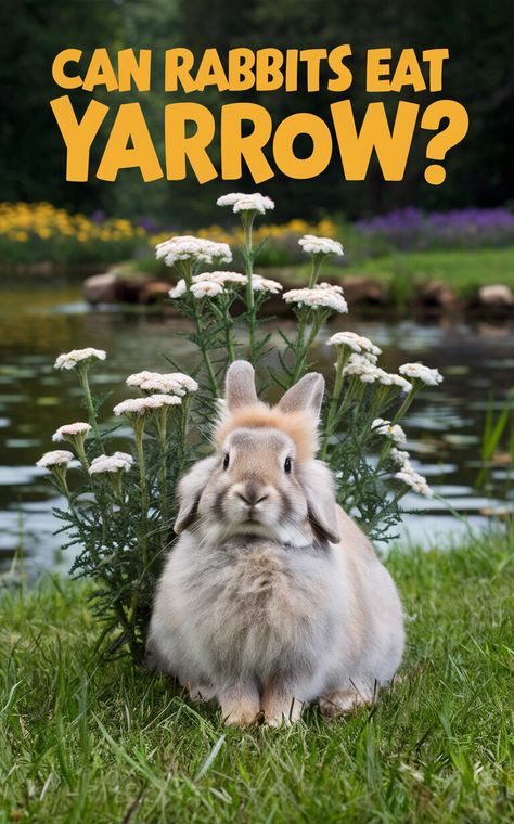 Get expert advice on whether yarrow is a suitable addition to your rabbit's menu 🌾🐰 #RabbitHealth #YarrowAdvice #PetDiet Herbs For Rabbits, How To Take Care Of Rabbits, What Do Bunnies Eat, Facts About Rabbits, Wild Baby Rabbits, Plants Rabbits Wont Eat, Daily Care Routine, Rabbit Diet, Rabbit Habitat