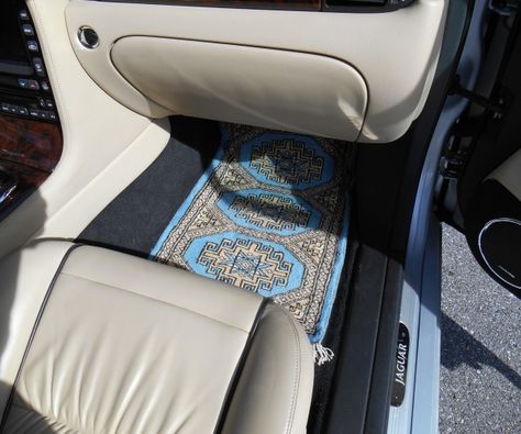 A Real Oriental Rug vs. A Factory Made Car Mat? Which would you choose? Real Oriental car Rugs exclusively CarpetRides.com Car Rugs, Custom Car Mats, Jaguar Xj, Apple Wallpaper, Car Mats, Car Floor Mats, You Choose, Jaguar, Floor Mats