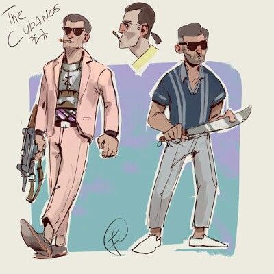 Concept art for The Cubanos, one of the factions that'll be present in Fallout: Miami. The Cubanos are defined by their Old World gangster vibe and famillia mob mentality. Fallout Miami, Mob Mentality, Fallout Rpg, Fallout Fan Art, Fallout Art, Be Present, Art Studies, Low Poly, Fallout