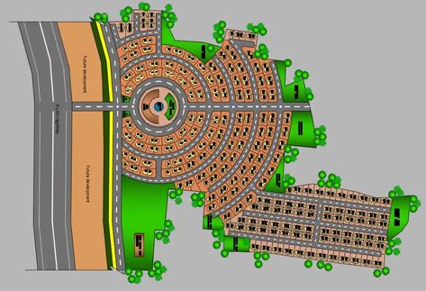 Town planing Site Layout Master Plan Drawing File. #autocad #cadbull #urbandesign #commonplot #gardenarea House Master Plan, Town Planning Urban Design, Mini House Plans, Site Development Plan, Masterplan Architecture, Site Plan Design, Square House Plans, 2bhk House Plan, House Plans Mansion