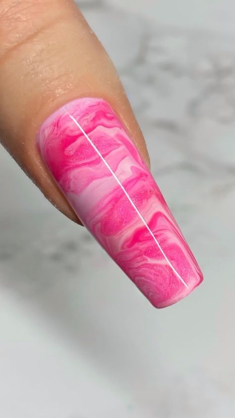 Marble Nails Tutorial, Acrylic Nail Designs Classy, Marble Acrylic Nails, Nail Tutorial Videos, Marble Nail Designs, Nail Designs Tutorial, Diy Acrylic Nails, Fancy Nails Designs, Gel Nails Diy