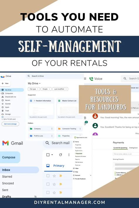 Tools You Need To Automate Self-Management Of Your Rentals – DIY Rental Manager Managing Rental Properties, Property Management Checklist, Property Management Organization, Poconos Cabin, Office Baddie, Rental Lease Agreement, Dream Money, Property Management Marketing, Landlord Tips