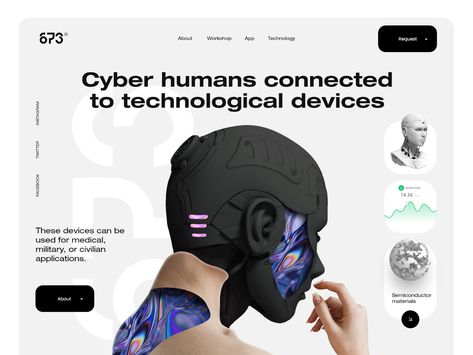 Technology Website Design Inspiration, Tech Website Design Inspiration, Robotics Website Design, Education Graphic Design, Futuristic Website Design, Scifi Website Design, Faculty Of Architecture, Web Design User Interface, Screen Cards