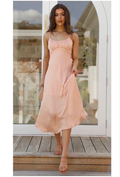 Peach Dress Outfit, Evening Gala, Cocktail Dresses Online, Brunch Dress, Dresses Australia, Outfit Wedding Guest, Peach Dress, Guest Attire, Black Tie Dress