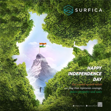 Let’s stand up and salute our flag that represents courage, peace, prosperity and unity Happy Independence Day..! #Surfica #Laminates #Interior #Design #luxury #Independence #Day #india #Independenceday Inpendence Day Image, Indian Republic Day Poster, India Republic Day Poster, Independence Day Design Ideas, Independence Day Creative Ads India, Happy Independence Day India Creative, Republic Day Wishes Video, Independence Day India Creative Ideas, India Independence Day Creative