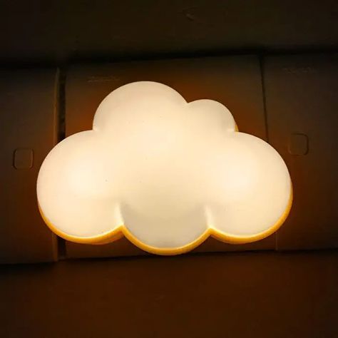 BlueSunshine Baby Night with Light Sensor Plug in Intelligent Soft LED Wall Nursery Lamp LED Cloud Nightlight for Kids for Children’s Bedroom Hallway for Baby Nursery Child Room (Cloud, White White) - - Amazon.com Night Nursery, Night Lamp For Bedroom, Cloud Night Light, Cloud Lamp, Clouds Nursery, Boy Girl Room, Baby Room Themes, Nursery Lighting, Nursery Night Light