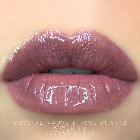 MOTD - CRYSTAL QUARTZ LipSense Lip Look - Crystal Mauve & Rose Quartz LipSense, mixed 1:1 with Glossy Gloss - Independent LipSense/SeneGence Distributor #348931 swakbeauty.com @swakbeauty Rose Quartz Lipsense, Praline Rose Lipsense, Berry Lip Gloss, Lipsense Combos, Lip Sense, Lipsense Lip Colors, Lipsense Gloss, Grey Nail Designs, Senegence Distributor