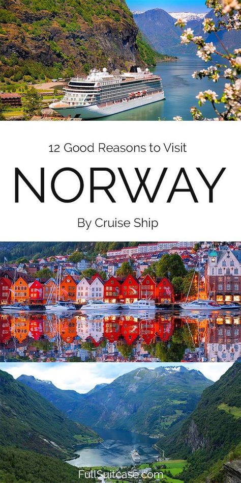 Cruising Norway: 12 Great Reasons to Visit Norway by Cruise Ship Iceland Cruise, Visiting Norway, Roadtrip Europa, Norway Vacation, Ncl Cruise, Norway Cruise, Norwegian Fjords, Norway Nature, European Cruises