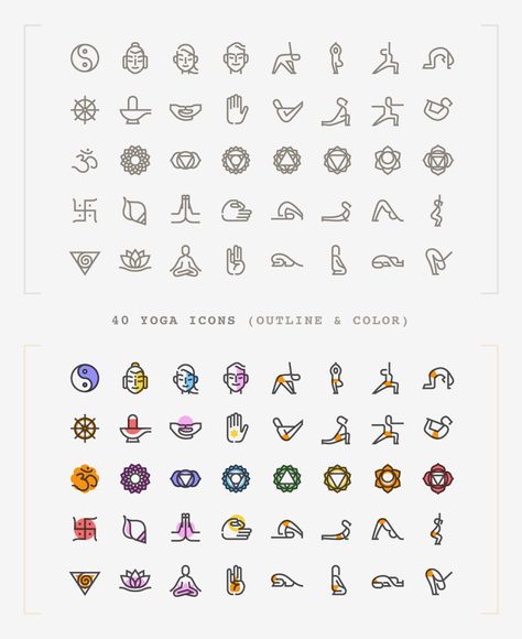 Meditation Icon Aesthetic, Tattoo Yoga Symbols Meditation, Yoga Symbols Art Design, Yoga Icons Symbols, Yoga Symbols Art, Yoga Icon, Tara Stiles Yoga, Awesome Leggings, Yoga Flyer