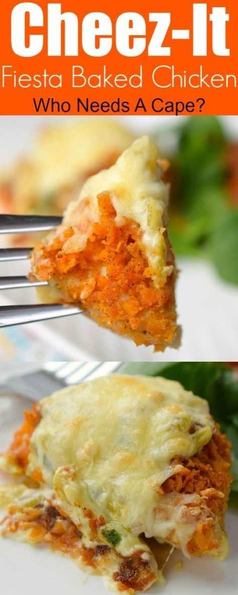 Cheez It Chicken Casserole, Cheeze It Chicken, Cheez It Chicken, Baked Chicken Pieces, Cheez It Recipe, Baked Whole Chicken Recipes, Fiesta Chicken, Chicken Dinners, Cheez It