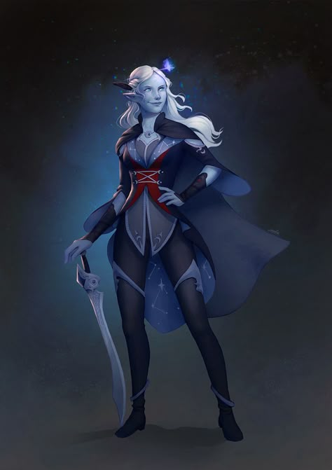 Moon Elf Adventurer, Nika Lemut on ArtStation at https://www.artstation.com/artwork/48Gy1Y Elf Adventurer, Elf Painting, Moon Elf, Pathfinder Character, Art Moon, Elf Clothes, Dnd Art, High Fantasy, Fantasy Warrior