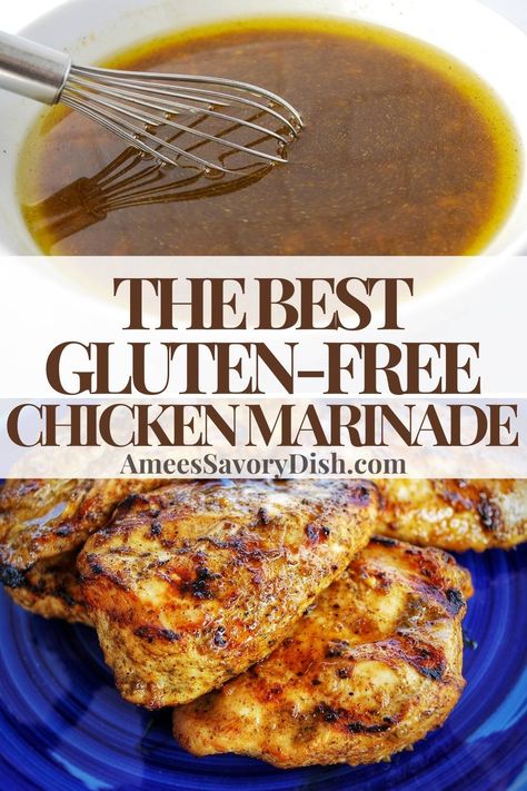 Gluten Free Marinades, Gluten Free Chicken Marinade, Gluten Free Grilling, Chicken Breast Marinade, Gluten Free Bbq, Easy Chicken Marinade, Gluten Free Chicken Recipes, Grilled Chicken Marinade, Bbq Chicken Breast