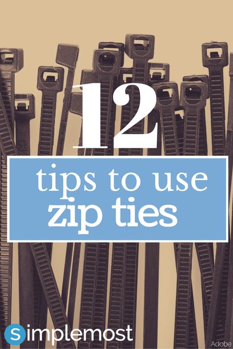 Ever wonder an easy way to unclog a drain or how to easily child proof your house? Zip ties have you covered! These 12 easy tips and trick help you use zip ties in ways you never would have know! http://www.simplemost.com/?p=22200?utm_source=pinterest&utm_medium=referral&utm_campaign=organic Zip Ties Hacks, Zip Tie Hacks, Cable Tv Hacks, Unclog A Drain, Tv Hacks, Tie Storage, Organisation Tips, Survival Hacks, Tie Ideas