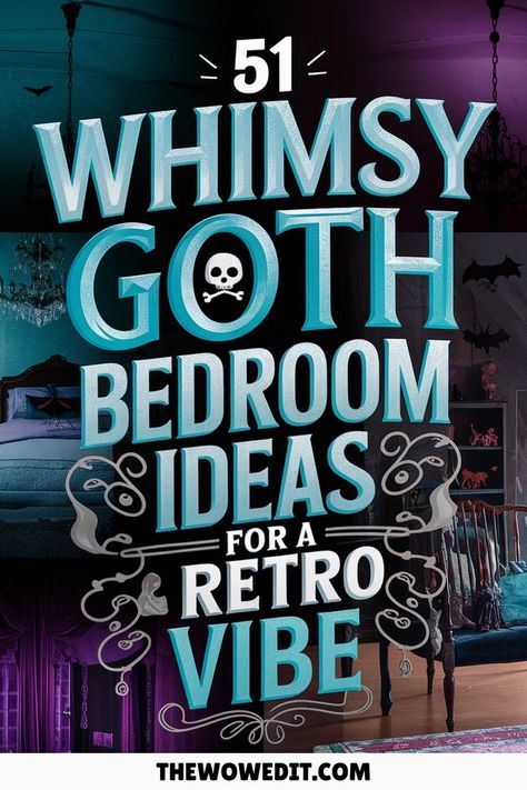 50+ 90s Whimsy Goth Bedroom Ideas That Are Dark, Cozy & Magical 90s Goth Aesthetic, Goth Bedroom Ideas, Vintage Band Posters, Whimsy Goth Bedroom, Whimsical Gothic, Moody Vibes, Goth Bedroom, Gothic Bedroom, Bedroom Vibes