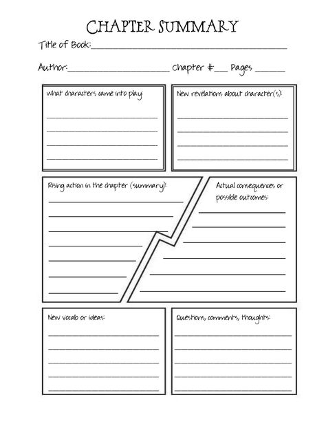 Book Notations, Chapter Summary Template, College Essay Topics, Project Summary, Plan Lector, Reading Journal Printable, Summary Template, Teacher Printables, Book Review Template