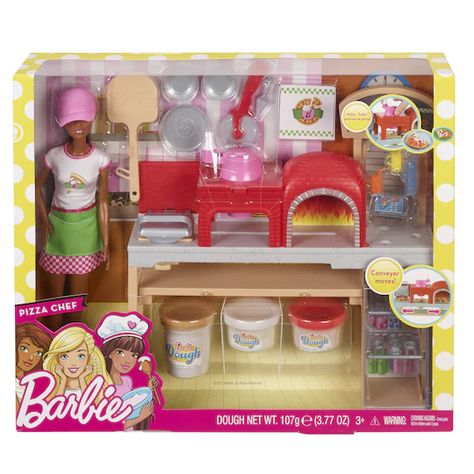 Shop for the Barbie® Doll Pizza Chef Playset at Michaels  $22.97 $48 Clearance Barbie Store, Barbie Land, Unicorn Bedding, Barbie Playsets, Pizza Chef, Animal Rescue Center, Barbie Doll Set, Barbie Sets, Barbie Doll Accessories