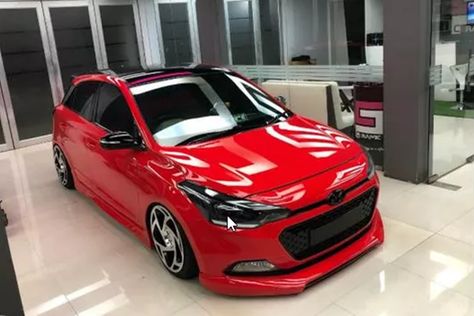 Photo: Modified Hyundai Elite i20 (Hyundai introduces the Hyundai Elite i20, one of their best selling cars). Image Source: Facebook | Ceramic Pro Kochi I20 Hyundai Modified, Hyundai I30 N Line Modified, I30 Hyundai, Car Modification Ideas, Hyundai I20 N Line, Hyundai I20n, Speed Bump, Car Mods, Motor City