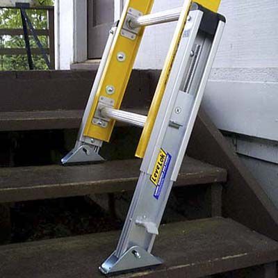 Ladder Safety Accessories - This Old House Ladder Safety, Best Ladder, Ladder Accessories, Roof Ladder, Tools Storage, This Old House, Construction Tools, Garage Tools, Homemade Tools