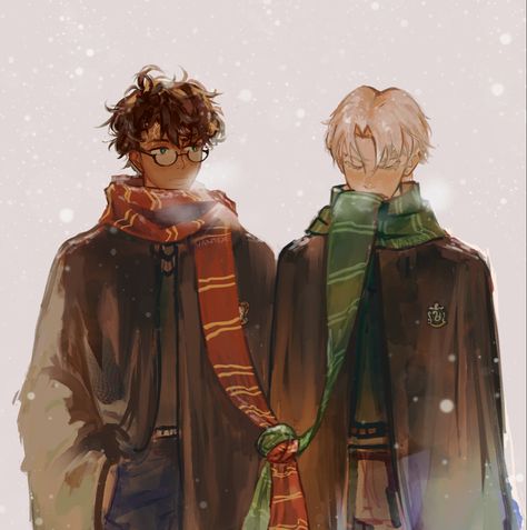 Harry Potter And Draco, Harry Potter And Draco Malfoy, Darry Fanart, Drarry Fanart, Harry Draco, Gay Harry Potter, Images Harry Potter, Harry Potter Draco Malfoy, Harry Potter Ships