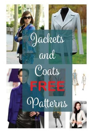 All the Jackets & Coats FREE Patterns published on the blog Sewing Coat, Ideas For Sewing, Sewing Patterns Free Women, Trendy Sewing Projects, Sewing Tops, Coat Pattern Sewing, Sewing Projects Clothes, Sew Ins, Jacket Pattern Sewing