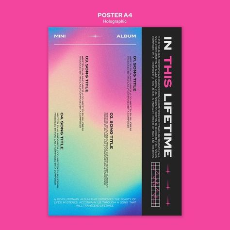 Holographic Poster Design, Crypto Design, Hologram Colors, Poster Business, Holographic Design, Instagram Stories Template, Poster Text, Graphic Design Styles, Life Hacks Computer