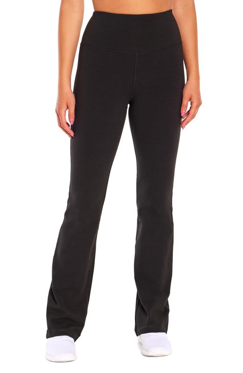 PRICES MAY VARY. 4" curved power mesh lined waistband for tummy control 32'' inseam Non see-through fabric Our signature moisture wicking Dry Wik finish keeps you cool and dry 86% cotton/14% spandex Womens Tall Pants, Curved Waistband, Bootleg Pants, Inner Power, Bootcut Pants, Yoga Pant, Fashion Spring, Clothing Ideas, Style Outfits