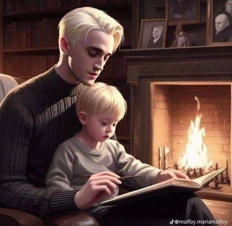 Draco And Scorpius, Draco Malfoy Fan Art, Draco And Hermione Fanfiction, Scorpius Malfoy, Malfoy Family, Harry Potter Next Generation, Draco Malfoy Imagines, Draco Malfoy Fanart, Draco Malfoy Aesthetic