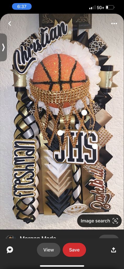 Basketball Garter Homecoming, Jaguar Homecoming Mum, Diy Homecoming Garter, Basketball Homecoming Mum, Basketball Mums Homecoming, Homecoming Garters For Guys, Garters Homecoming For Guys, Hoco Garter, Homecoming Jeans Ideas