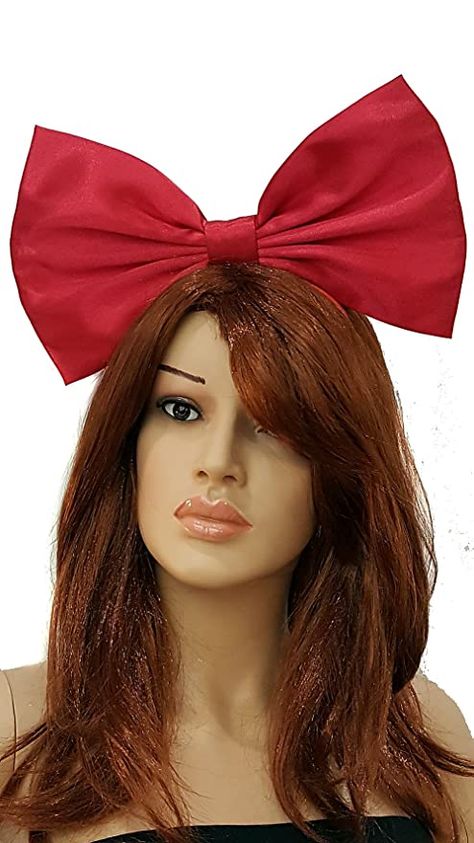 Amazon.com : Giant Extra Large Hair Bow Collection- Red Polka Dot Hair Bows- Red- Black- Or Pink- Rockabilly, Pin Up, Retro, cosplay, (Headband, Kiki's Delivery Service in Satin) : Beauty & Personal Care Large Hair Bow, Hair Accessories Holder, Hair Accessories Storage, Wholesale Hair Accessories, Large Hair Bows, Alice In Wonderland Costume, Organizing Hair Accessories, Kiki Delivery, Kiki's Delivery Service