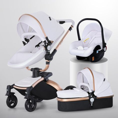 High Landscape Baby Stroller 360-degree Rotation 3-in-1 Basket Foldable #babystroller #3in1stroller #foldablestroller for order visit link in bio😊 Baby Strollers And Car Seats, Strollers And Car Seats, Luxury Stroller, Baby Trolley, Newborn Stroller, Brown Baskets, Pink Basket, Car Seat And Stroller, White Baskets