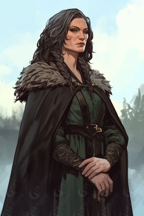 Lady Velrosa Nanda, High Steward of Nightstone, Lawful Good Human Noble (Storm King’s Thunder) Noble Woman, Noble Lady, Fantasy Noble Art, Dnd Old Lady, Viking Noble, Noble Woman Art, Viking Noble Woman, Storm Kings Thunder, Elves Fantasy