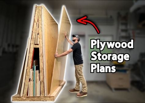 Double-sided Plywood Storage Rack Plans - Etsy Australia Plywood Storage Rack, Workbench Storage, Plywood Storage, Wood Storage Rack, Plywood Sheets, Detailed Plans, Wood Storage, Garage Storage, Floor Space