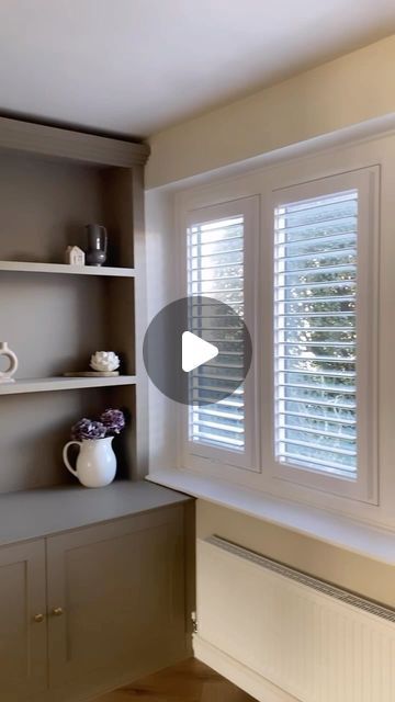 Blinds 2go | Blinds, Curtains, Cushions & Shutters on Instagram: "No Drill Shutters installed in minutes ⏰  If you’re looking for gorgeous Shutter Blinds, opt for our No Drill Shutters for effortless installation which are just as stylish and sophisticated as standard Shutters.  Our PerfectFIT Shutters are innovative and hassle-free to install, shown by @athomewiththeheslops who chose the PerfectFIT Pure White Shutter Blinds 🤍  Shop No Drill Shutters via the link in our bio 🔗  #blinds2go #nodrillblinds #shutterblinds #perfectfitshutters #installationvideo #homedecor #interiorstyling #instahome #homesweethome #homedecor" Safety Window Shutters, Shutters Kitchen Window, Shutter Blinds For Windows, Kitchen Window Shutters, Wooden Shutters Indoor, Window Blinds Ideas, Window Shutter Blinds, White Shutter Blinds, Shutters Interior Window