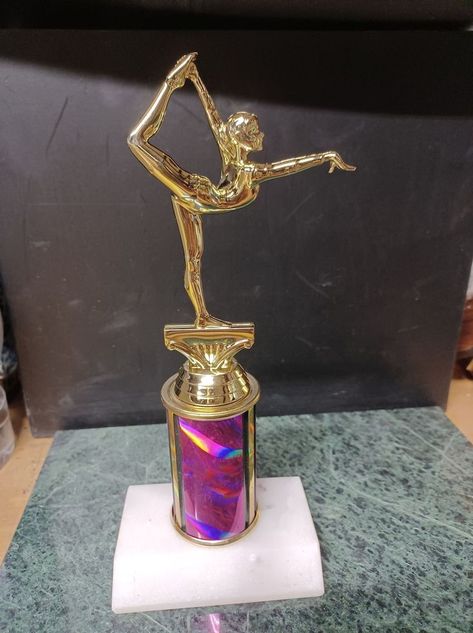 Dance Trophy, Gymnastics Medals, Gymnastics For Beginners, Ballet Competition, Snap Dance, Dance Awards, Trophy Collection, Dance Comp, Sports Trophies