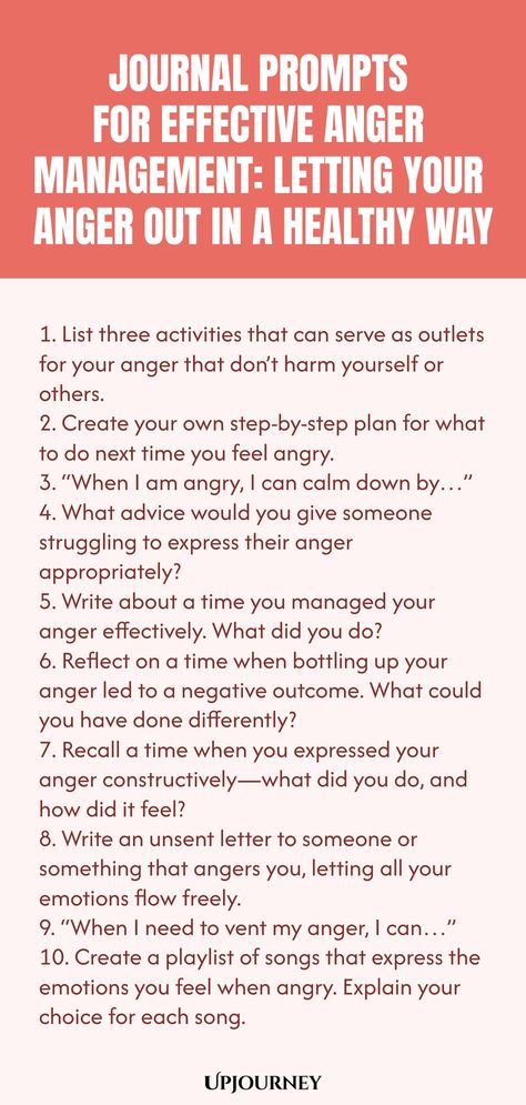 How To Heal Anger, How To Not Be Angry, Anger Outlet, Anger Prompts, Anger Management Activities For Adults, Wellness Wishlist, Starting A New Journal, Healthy Coping Strategies, Personal Peace