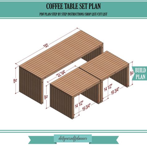 Nesting Benches, Rectangle Nesting Coffee Table, Rectangular Nesting Coffee Table, Wooden Nesting Tables, Nested Wood Coffee Table, Firewood Rack Plans, Wooden Chair Plans, Terrace Furniture, Coffee Table Plans