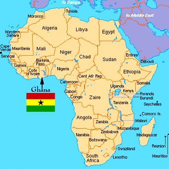 map-ghana-africa-imp Ghana Culture, African Map, Africa Map, Accra, Location Map, Libya, World Music, Ivory Coast, West Africa