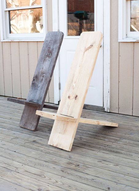 Weekend Project: Make a Wooden Chair from One Board (for $8!) | Man Made DIY | Crafts for Men | Keywords: diy, woodworking, wood, outdoor Kids Woodworking Projects, Minimalist Furniture Design, Minimalist Chair, Wood Projects For Beginners, Woodworking Projects For Kids, Woodworking For Kids, Into The Wood, Kids Projects, Beginner Woodworking Projects