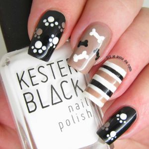 Ultimate Halloween Nail Art Guide | Style Sprinter Paw Print Nails, Dog Nail Art, Paw Nails, Animal Nail Art, Pretty Nail Colors, Pretty Nail Designs, Animal Nails, Animal Print Nails, Dog Nails