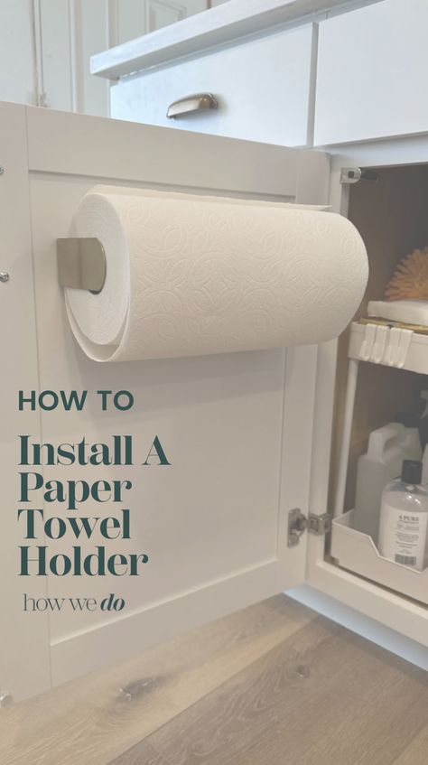 paper towel holder, paper towel holder ideas, paper towel holder diy, paper towel holder under the sink, paper towel holder kitchen, paper towel holder kitchen island, paper towel holder in cabinet, paper towel holder inside cabinet, paper towel storage, paper towel storage ideas, paper towel storage under sink, paper towel storage in cabinet, paper towel storage diy, paper towel storage underneath kitchen sink, simple projects, simple projects in kitchen, simple kitchen projects. Inside Cabinet Paper Towel Holder, Cabinet Door Paper Towel Holder, Hiding Paper Towel Roll, In Cabinet Paper Towel Holder, Paper Towel Holder Inside Cabinet Door, Discreet Paper Towel Holder, Where To Hide Paper Towels In Kitchen, Papertowelholder Kitchen, Paper Towel Holder In Cabinet