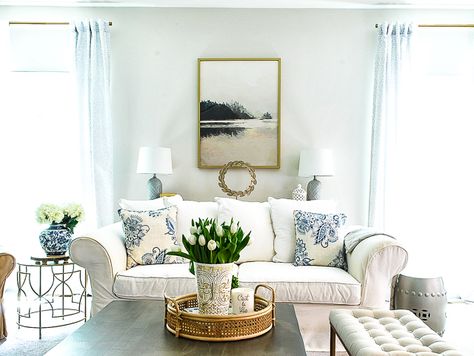 Amy's Summer Home Tour 2019 | 11 Magnolia Lane Target Throw Pillows, Decorate For Spring, Pillow Sizes Chart, Spring Decorating Ideas, Spring Decor Ideas, Throw Pillow Collections, Easy Diys, 2 Flowers, Spring Decorating