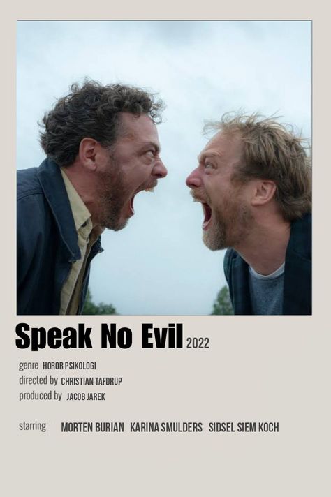 Speak No Evil Movie, Cinema Quotes, Polaroid Posters, Comfort Movies, New Movies To Watch, Best Movie Posters, Girly Movies, Speak No Evil, Polaroid Poster