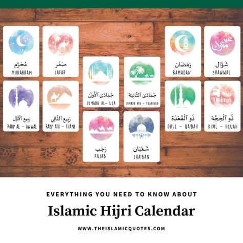 10 Things You Need to Know About the Islamic Hijri Calendar nbsp Islam Calendar, Islamic Months Name, Hijri Months, Islamic Months, Hijri Calendar, Islamic Kids Activities, Islamic Calendar, Make A Calendar, Mehndi Design Pictures