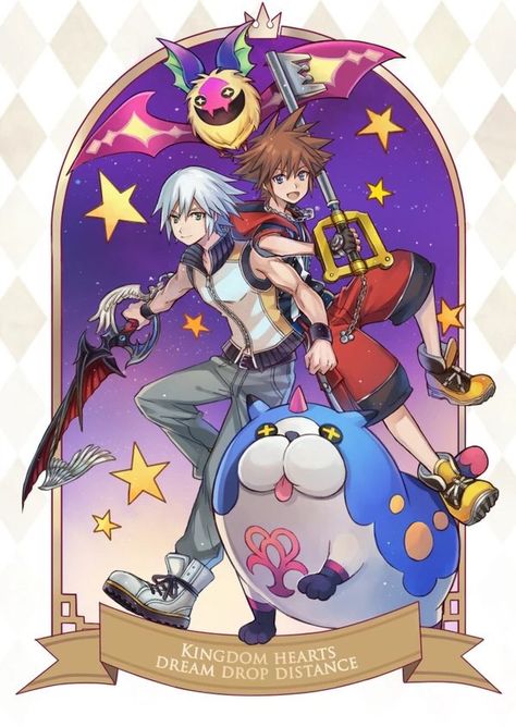 Kingdom Hearts Dream Drop Distance, Riku X Sora, Sora And Riku, Dream Drop Distance, Kingdom Hearts Keyblade, Sora And Kairi, Kingdom Hearts Wallpaper, Riku Kingdom Hearts, Kingdom Hearts Characters