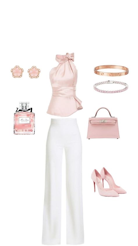 Pink Chic Outfit Classy, Pink Elegant Outfit, Elegante Outfits, Business Outfits Women, Effortlessly Chic Outfits, Paris Outfits, Classy Work Outfits, Evening Outfits, Modest Fashion Outfits