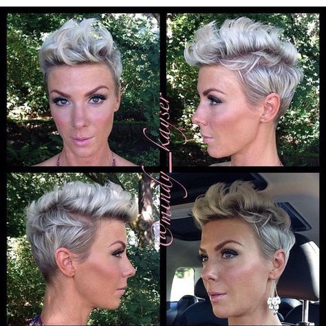 Good morning pixie🔥🔥🔥 @mindy_kayser Kort Bob, Hairstyles For Women Over 50, Funky Hairstyles, Sassy Hair, Faux Hawk, Hair Affair, Cute Hairstyles For Short Hair, Short Haircut, Love Hair