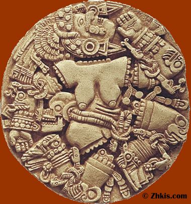 Aztec moon goddess Coyolxauhqui Aztec Moon Goddess, Aztec Gods And Goddesses, Aztec Moon, Aztec Serpent, Aztec Goddess, Aztec Gods, Aztec Mythology, Aztec Culture, Oldest Daughter