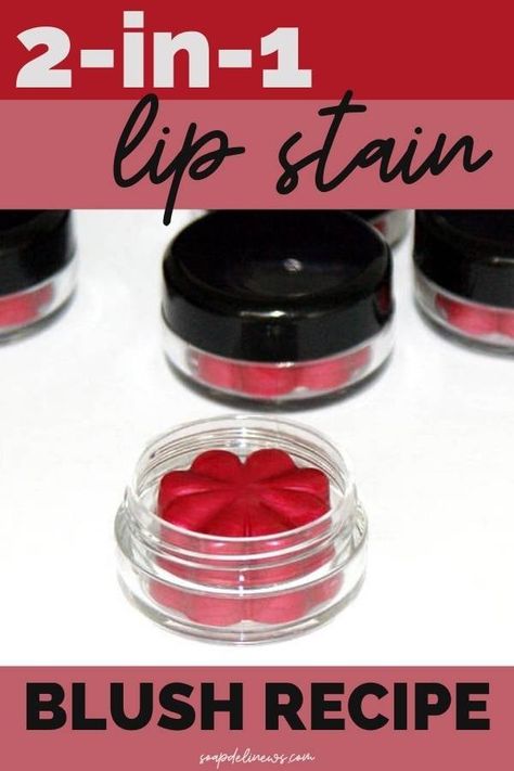 Diy Lip Stain, Lip Stain Diy, Lip Tint Diy, Tinted Lip Balm Recipe, Diy Natural Makeup, Diy Lip Balm Recipes, Makeup Recipes, Homemade Makeup, Garden Therapy